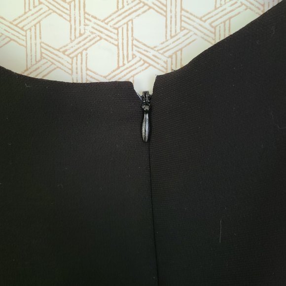 Jones Studio Womens Dress A-Line Black Short Cap Sleeve Scoop Neck Size 20W - Picture 8 of 8